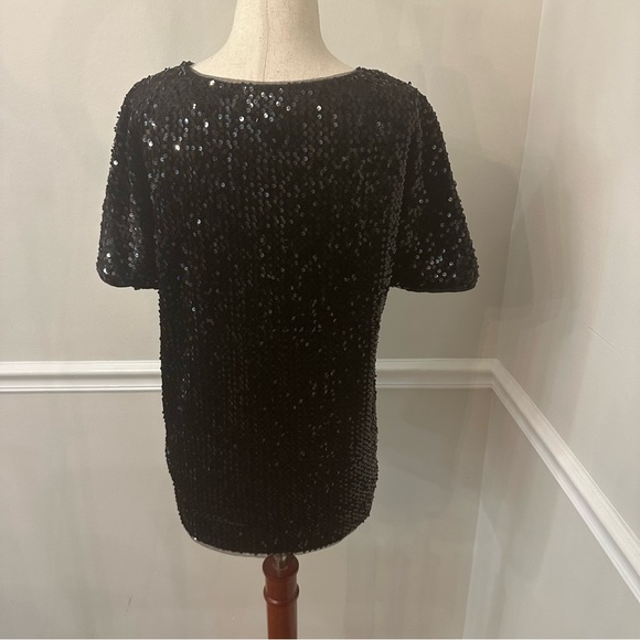 Crosby by Mollie Burch black sequin top-Size S - Picture 3 of 4